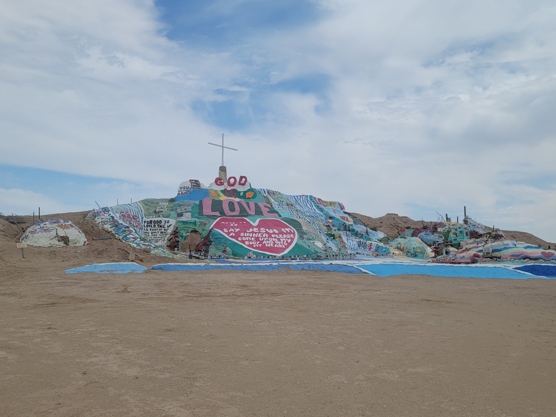 Salvation Mountain, Niland — “God Is Love.”