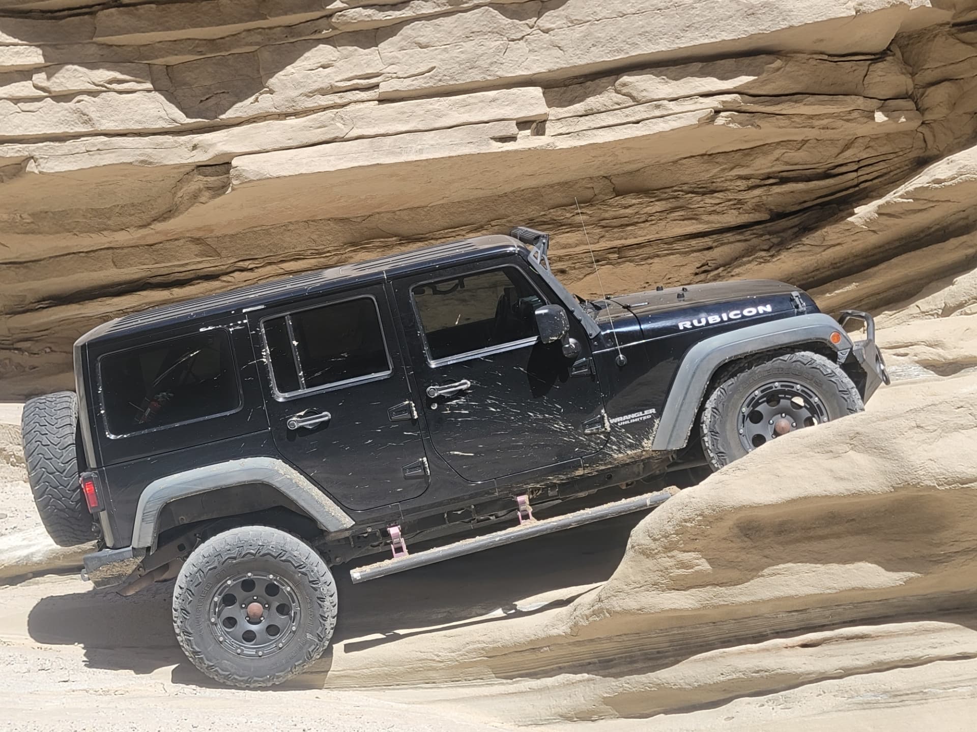 Sandstone canyon wheelin.